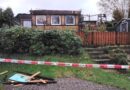 Mobilheim an der Lingese-Talsperre durch Verpuffung verwüstet