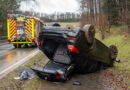 BMW überschlägt sich nahe Verse-Staumauer, Fahrer hat Schutzengel