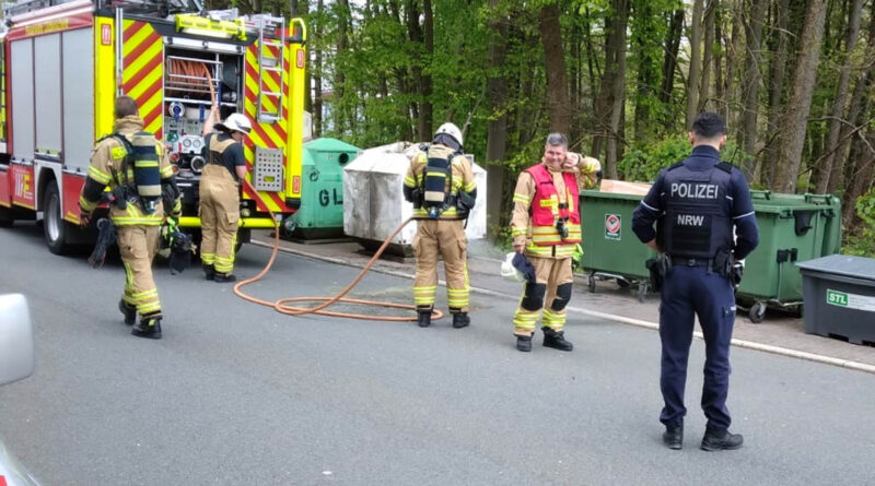 Nun auch Container-Brandserie in Gevelndorf