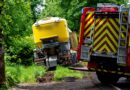 Getreidemischer im Graben: L528 dicht