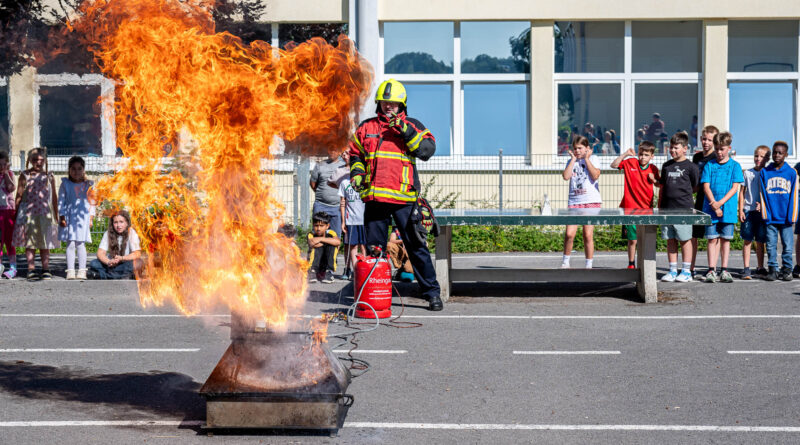 Brandheiße Pause in der Pestalozzi-Schule